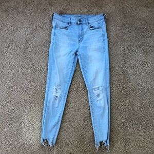 American eagle super stretch crop jeans